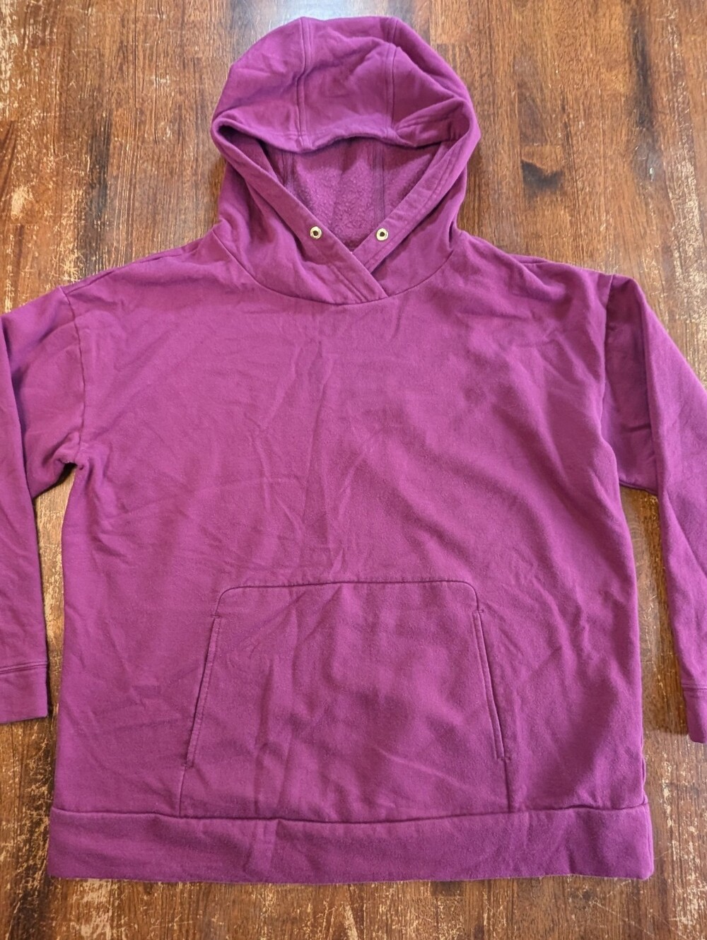 Lilly Pulitzer Hoodie Womens Small Purple Pullover Casual Pocket Sweatshirt Top